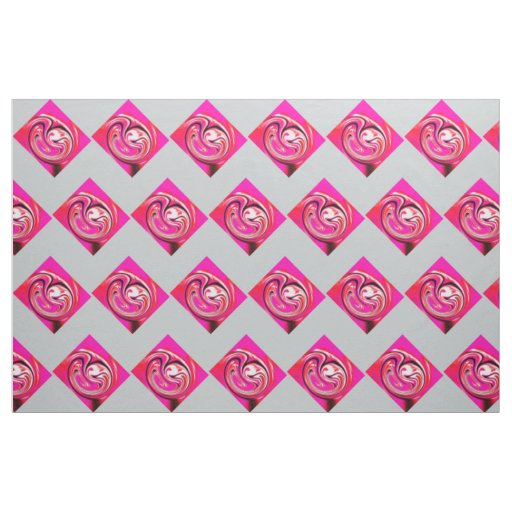 Pink diamonds fabric