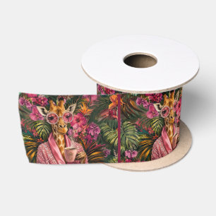 Pink Diamonds & Morning Glamor Satin Ribbon