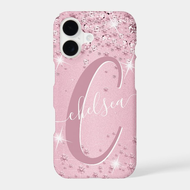 Pink Diamonds - Personalized  Case-Mate iPhone Case (Back)