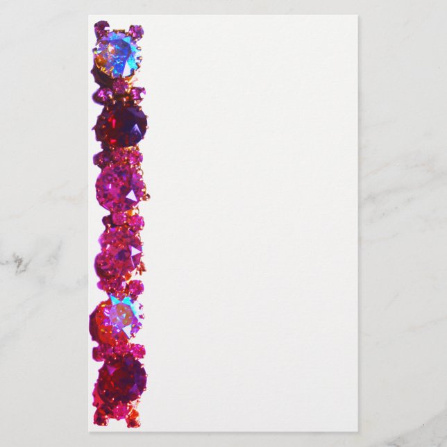 Pink Diamonds, pink gemstone jewelry  Stationery (Front)