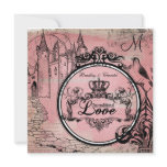Pink Diamonds Unconditional Love Wedding Invite