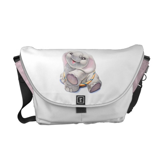 pink elephant diaper bag