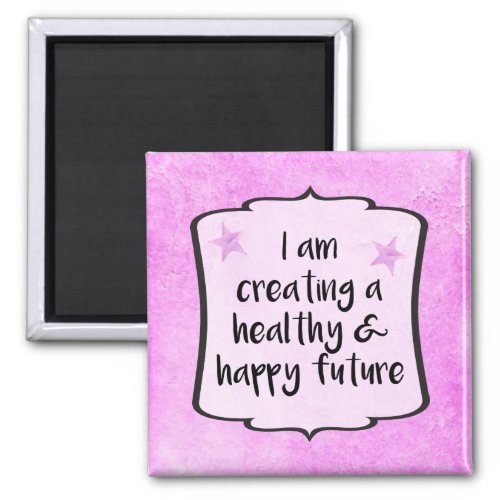 Pink Diet Fitness WeightLoss Success Quote Magnet