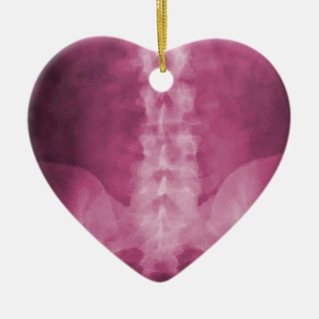 Pink Digital X-Ray Art Ornament (Front)