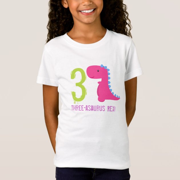 Girl dinosaur hot sale birthday shirt