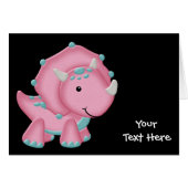 Pink Dinosaur (customizable) (Front Horizontal)