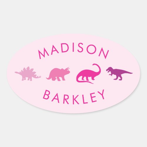 Pink Dinosaur Cute Kid Dino Envelope Seal Stickers