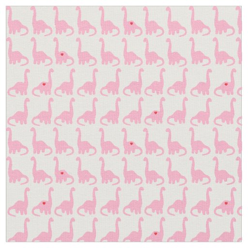 Pink Dinosaur Fabric