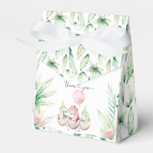 Pink Dinosaur Favor Box