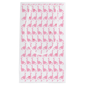 Pink Dinosaur Gift Bag