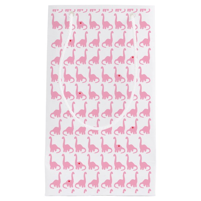 Pink Dinosaur Gift Bag (Front)