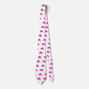 Pink Dinosaur pattern Neck Tie