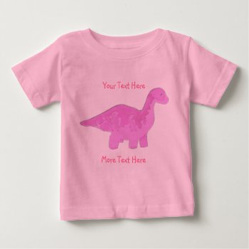 Pink Dinosaur Shirt by Customizables at Zazzle