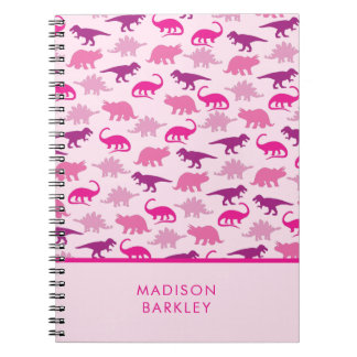 Pink Dinosaurs Cute Kid's Notebook