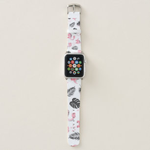 Pink Dinosaurs: Cute Kids Pattern. Apple Watch Band