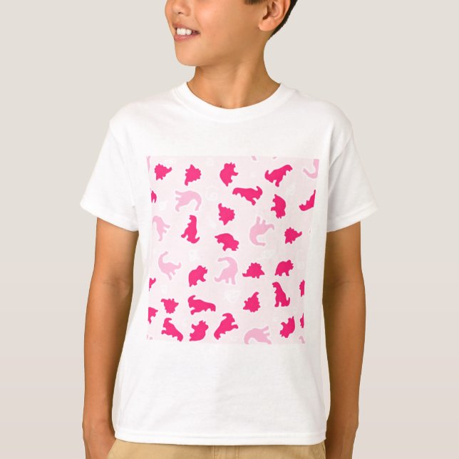 pink dinosaurs T-Shirt (Front)