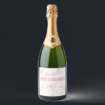Pink Disco 40th Birthday Party Hand Drawn Doodle Sparkling Wine Label<br><div class="desc">Get ready for a memorable 40th birthday with this pink hand drawn disco bday party champagne label! The guest of honor will be delighted to have fun with her closest ladies - this hand drawn label sets the tone for a wonderful girls weekend away! • Check out our shop for...</div>