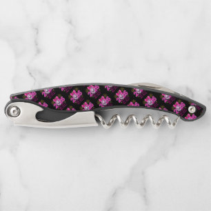 Pink Disco Ball 2026 with Fireworks and Praise Waiter's Corkscrew