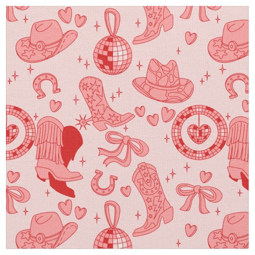 pink disco cowgirl boots country rodeo western fabric