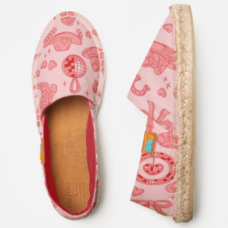 pink disco cowgirl hat country rodeo western retro espadrilles