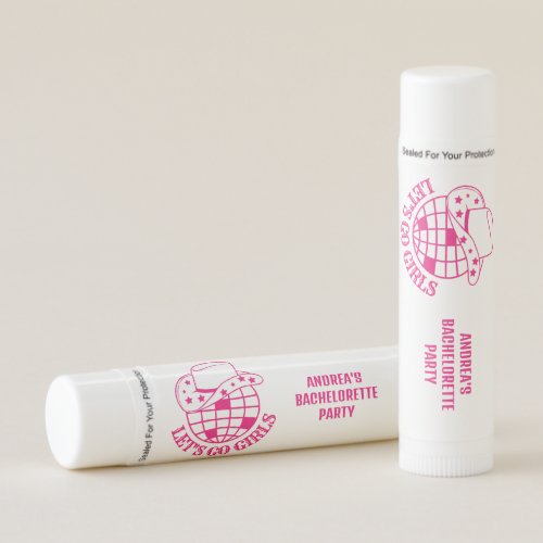 Pink Disco Cowgirl Lets Go Girls Lip Balm