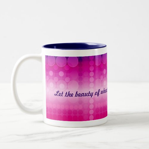 Pink Disco Dreams Custom Quote Mug