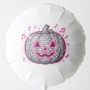 Pink Disco Pumpkin Halloween Balloon Medium