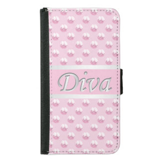 Pink Diva Samsung Galaxy S5 Wallet Case