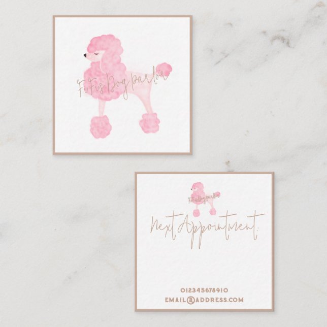 Pink Dog Business Card (Front/Back)