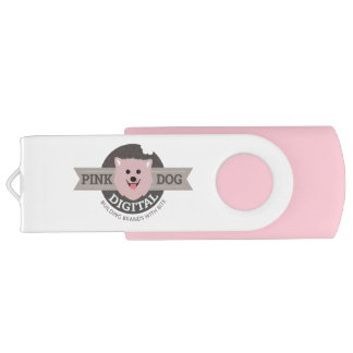 Pink Dog Digital Flash Drive