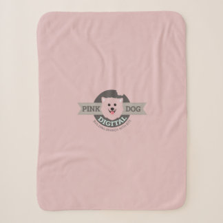 Pink Dog Digital Sherpa Blanket