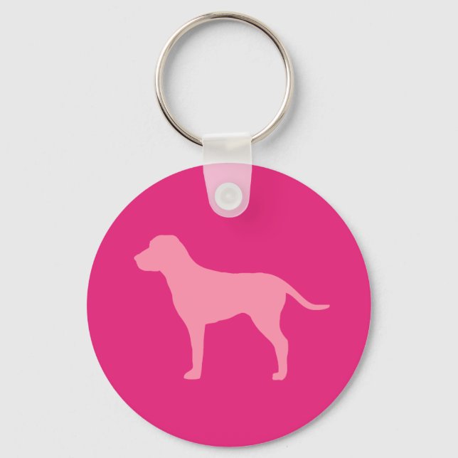 Pink Dog Keychain (Front)