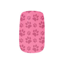 Pink dog paw print minx nail wraps Pink dog paw print minx nail wraps