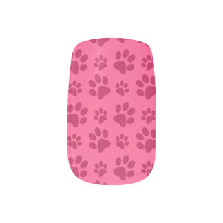 Pink dog paw print minx® nail wraps