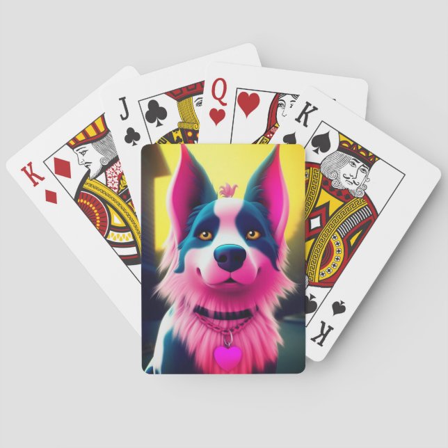 Pink Dog Poker Cards (Back)