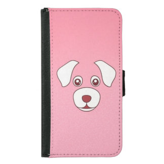 Pink dog print phone cover