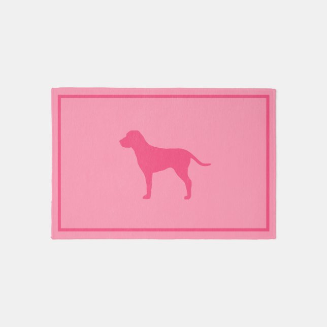 Pink Dog Rug (Front)
