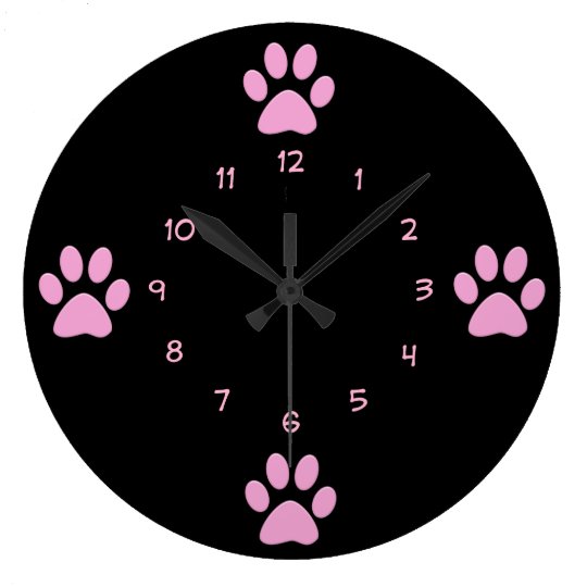 Pink Dog Theme Wall Clocks | Zazzle.com