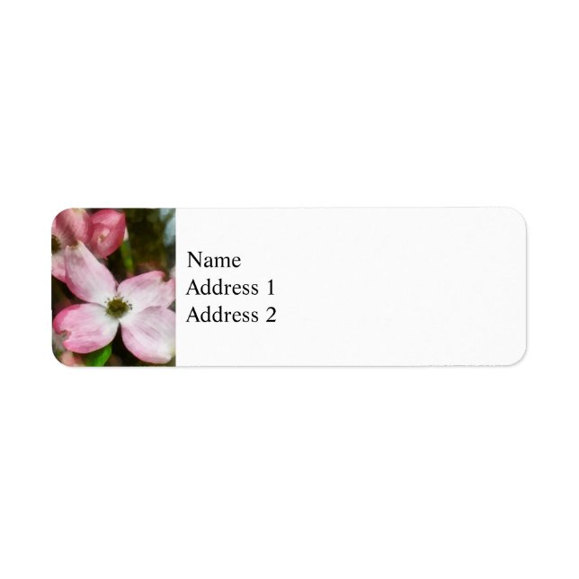 Pink Dogwood Closeup Label (Front)