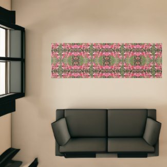 Pink Dogwood Flower Blossoms Painting Abstract