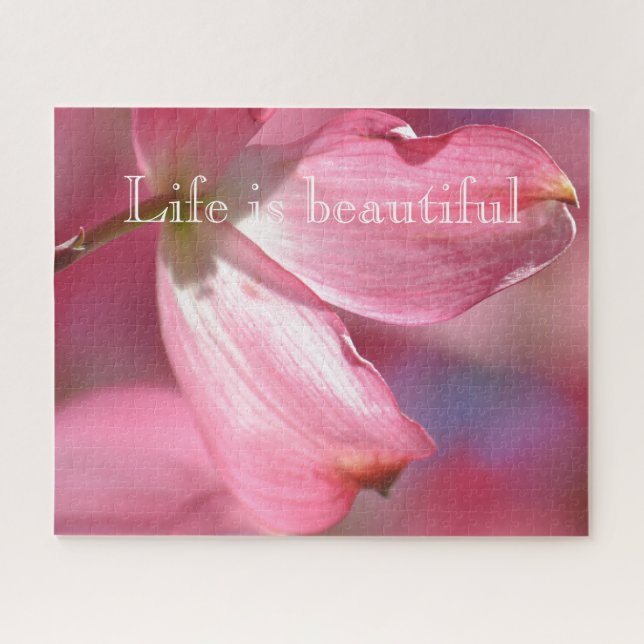 Pink Dogwood Flowers Jigsaw Puzzle (Horizontal)