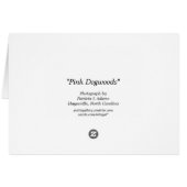 Pink Dogwoods Cards (Back Horizontal)