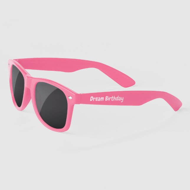 Pink Doll Themed Party Favor - Custom Sunglasses  (Left)