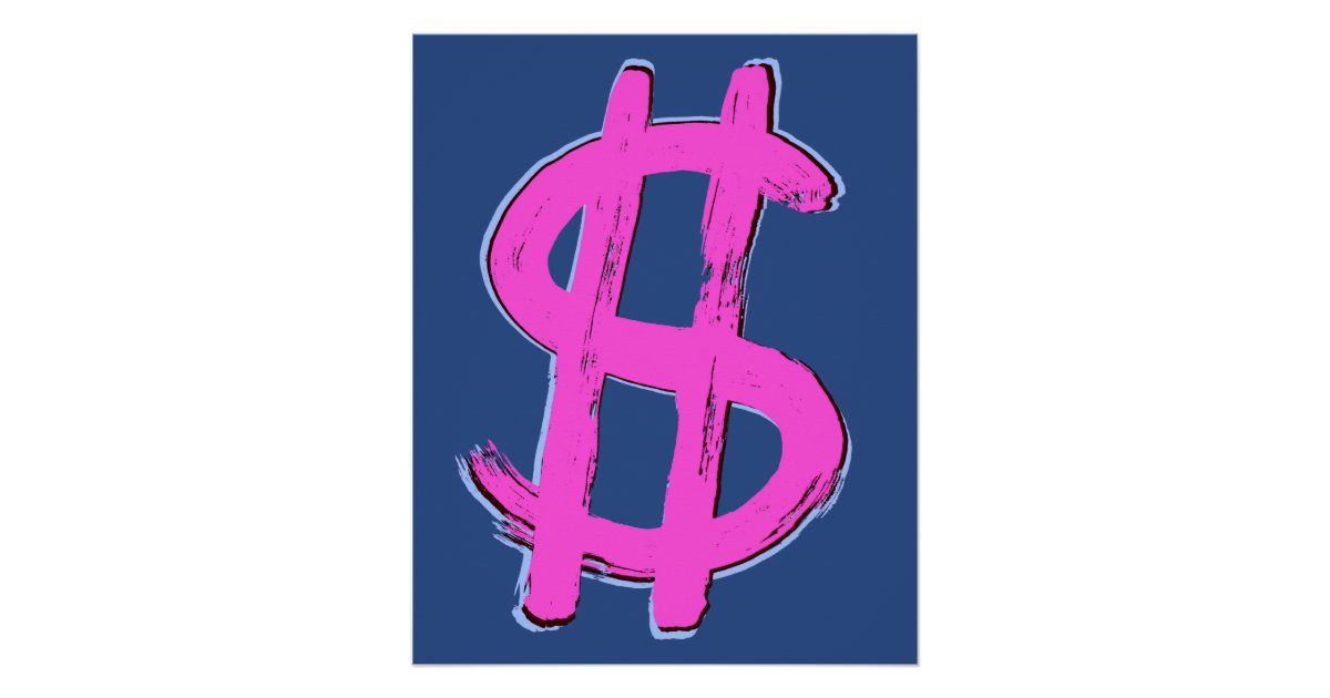 Pink Dollar Sign Zazzle