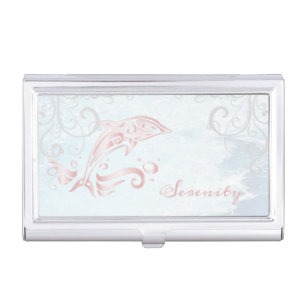 Pink Dolphin Business Card Case