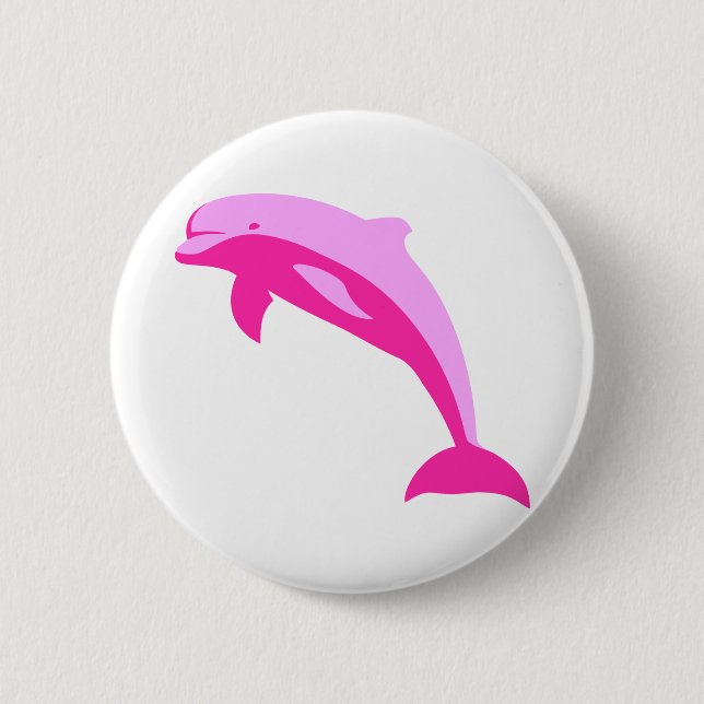 Pink Dolphin Button (Front)