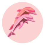 Pink Dolphin Design Sticker