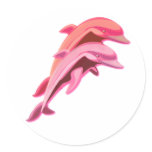 Pink Dolphin Design Sticker
