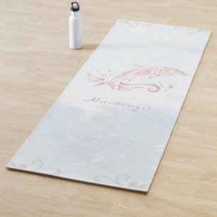 Pink Dolphin Personalized Yoga Mat