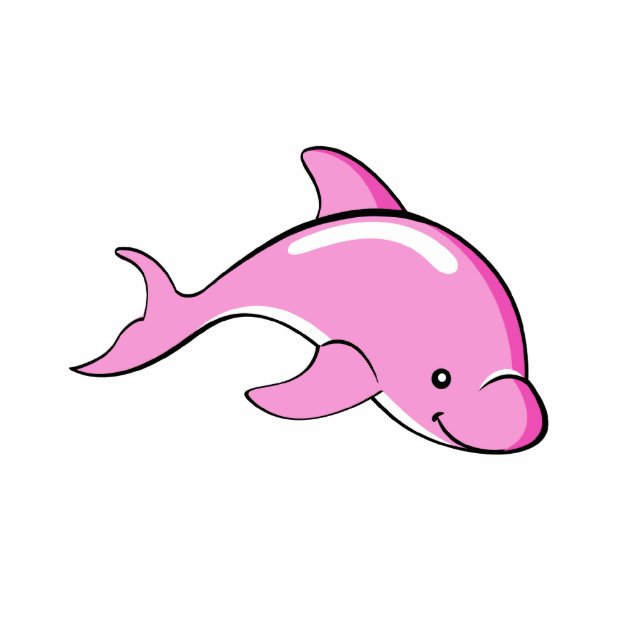 Pink Dolphin Photo Sculpture (Front)
